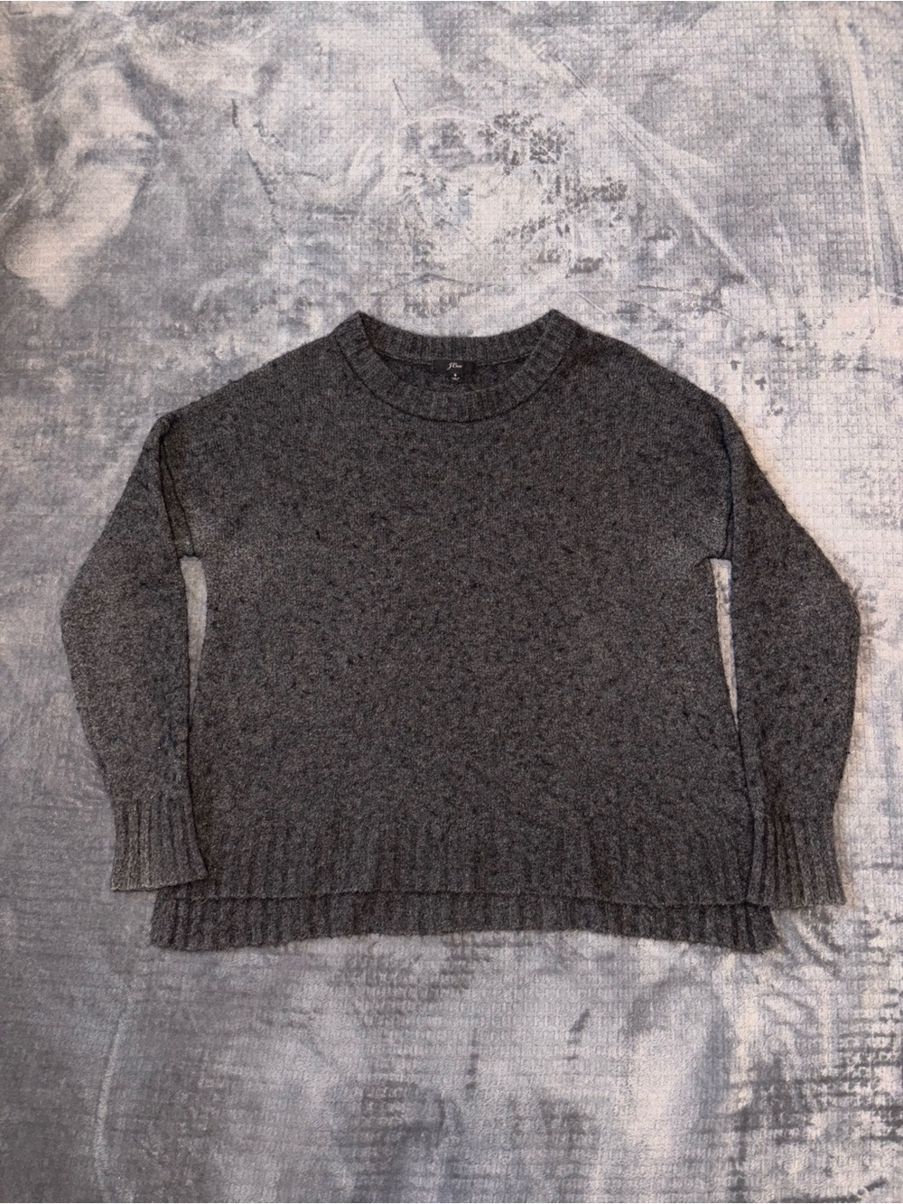 J.Crew Sweater Women’s S Charcoal Gray Super-soft Yarn Merino Wool Alpaca K5587